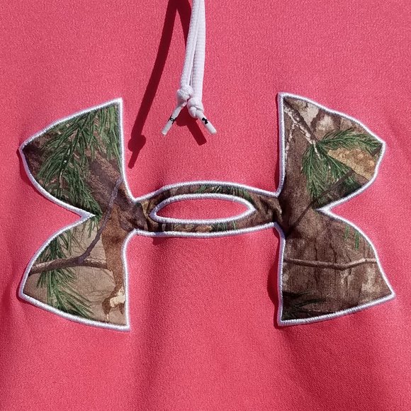 Under Armour Pink Coldgear Storm Armour Fleece® Hoodie w/ Realtree Logo - Picture 3 of 16